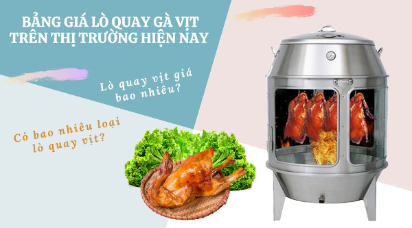 L&ograve; quay vịt gi&aacute; bao nhi&ecirc;u tiền?&nbsp;