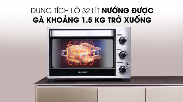 L&ograve; nướng Sharp EO-A323RCSV-ST