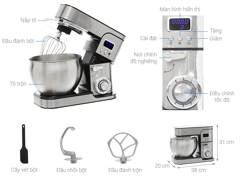 H&igrave;nh ảnh m&aacute;y trộn, nhồi bột