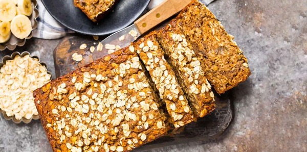 B&aacute;nh chuối nướng yến mạch thơm ngọt, mềm xốp