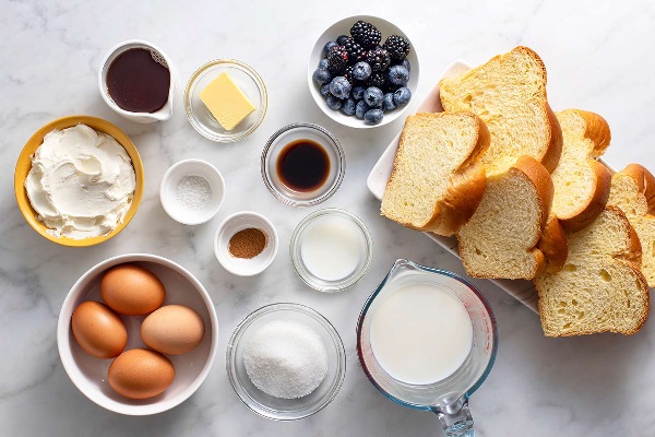 C&aacute;c nguy&ecirc;n liệu cần chuẩn bị cho c&aacute;ch ủ bột kh&ocirc;ng cần bột nở