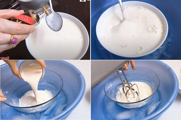 D&ugrave;ng m&aacute;y đ&aacute;nh trứng đ&aacute;nh đều kem