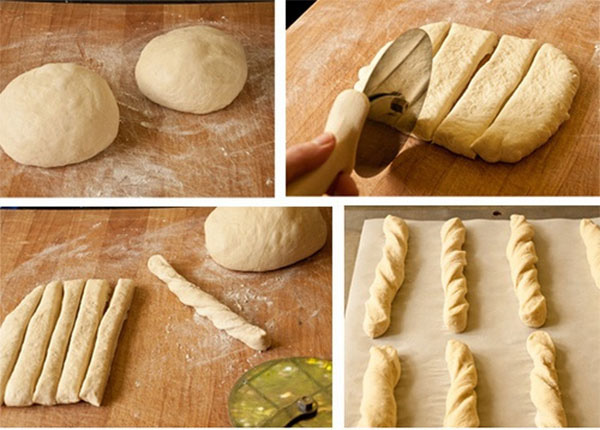 Nặn bánh theo hình dạng tùy thích