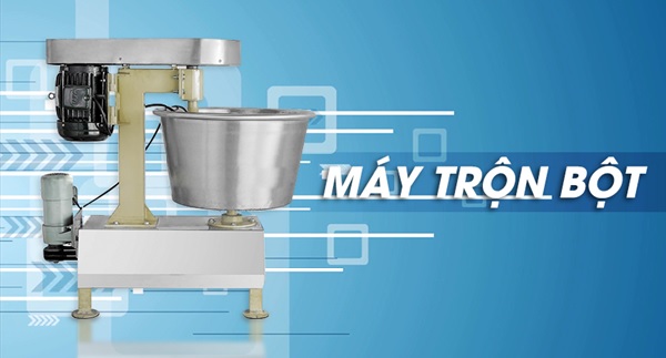 Máy trộn bột là thiết bị quan trọng không thể thiếu trong dây chuyền sản xuất bánh